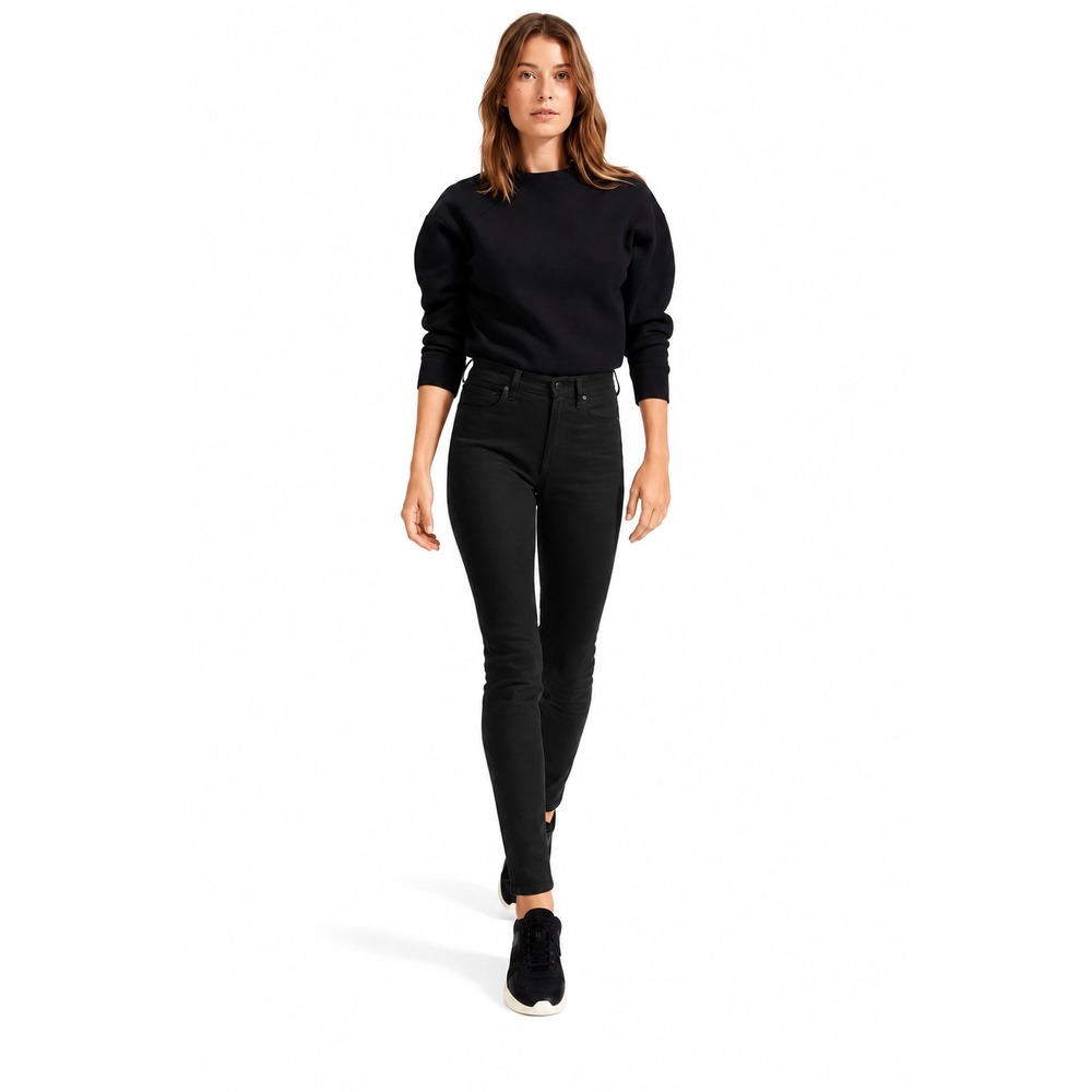 Everlane The High-Rise Skinny‎ Jean Regular Black Denim Pants